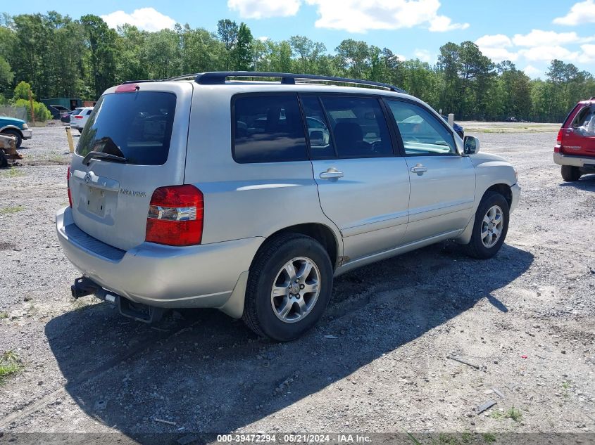 2005 Toyota Highlander V6 VIN: JTEGP21A650066746 Lot: 39472294