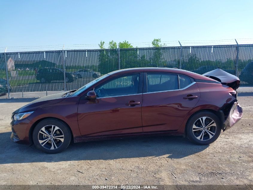 2022 Nissan Sentra Sv Xtronic Cvt VIN: 3N1AB8CV9NY265052 Lot: 39472314