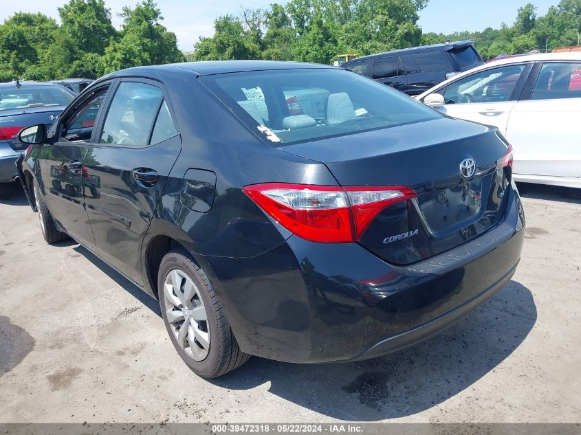 2015 Toyota Corolla Le VIN: 2T1BURHE1FC446707 Lot: 39472318