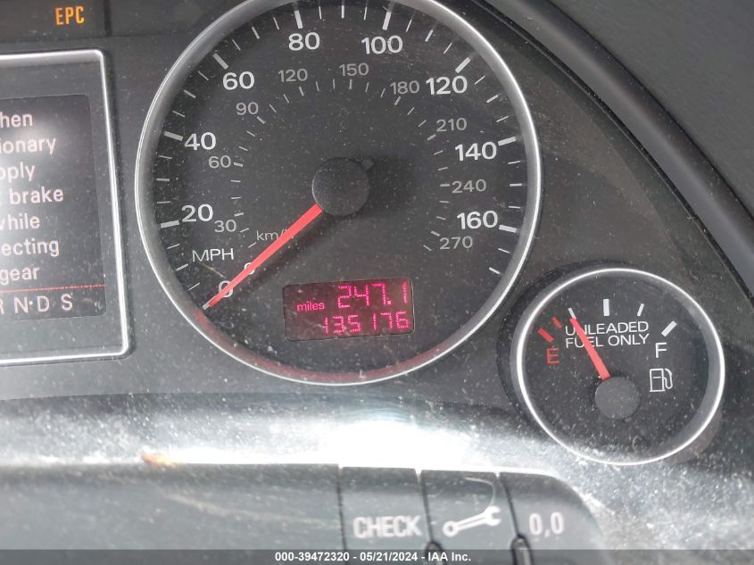 2008 Audi A4 2.0T/2.0T Special Edition VIN: WAUDF78E68A145233 Lot: 39472320