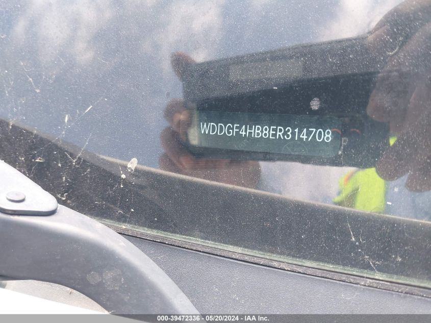 2014 Mercedes-Benz C 250 Luxury/Sport VIN: WDDGF4HB8ER314708 Lot: 39472336