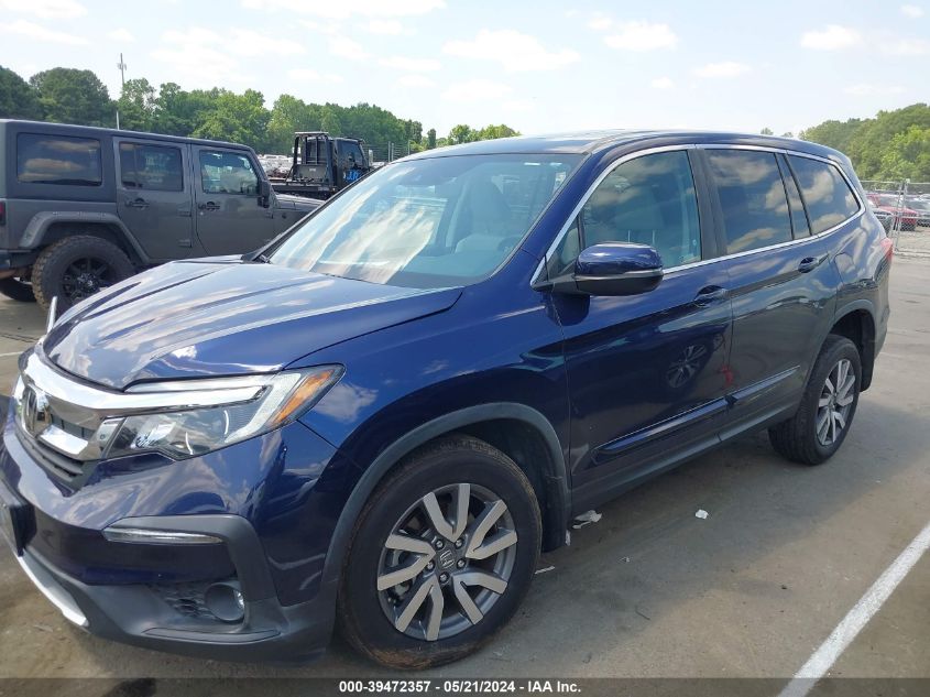 2019 Honda Pilot Ex-L VIN: 5FNYF5H54KB003146 Lot: 39472357