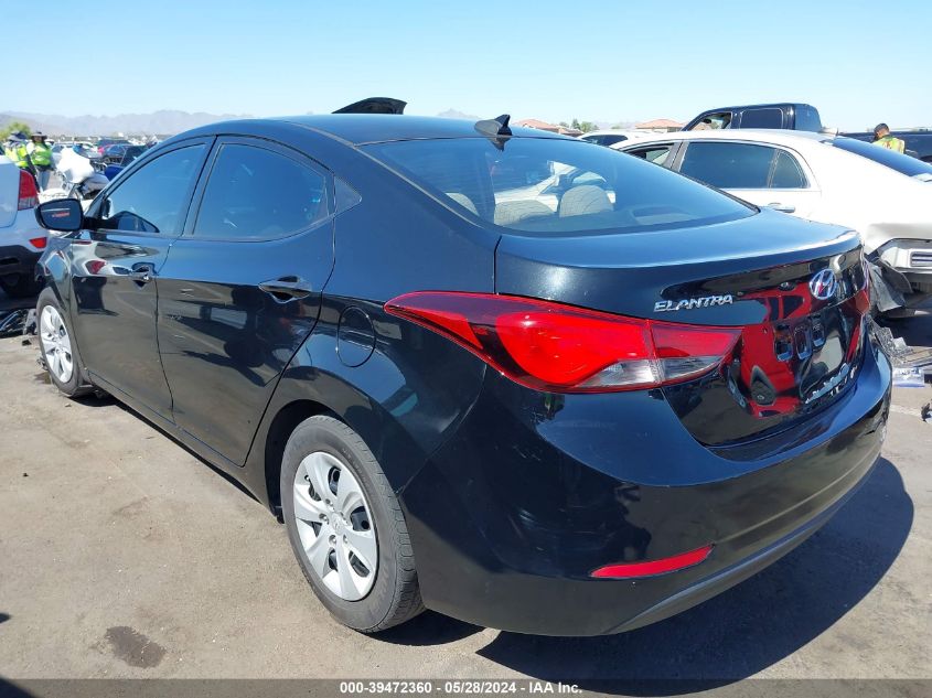 2016 Hyundai Elantra Se VIN: 5NPDH4AE6GH780515 Lot: 39472360