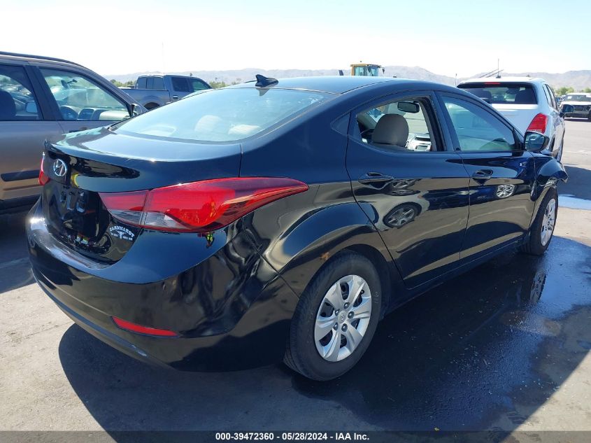 2016 Hyundai Elantra Se VIN: 5NPDH4AE6GH780515 Lot: 39472360