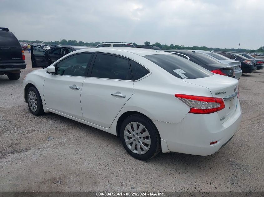 2013 Nissan Sentra Sv VIN: 3N1AB7AP2DL780730 Lot: 39472361