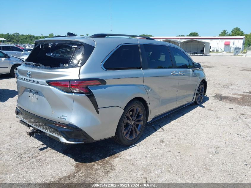 2021 Toyota Sienna Xse VIN: 5TDXRKEC1MS012308 Lot: 39472382