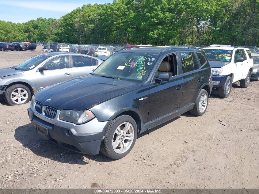 2004 BMW X3 3.0I VIN: WBXPA93434WA60068 Lot: 39472393