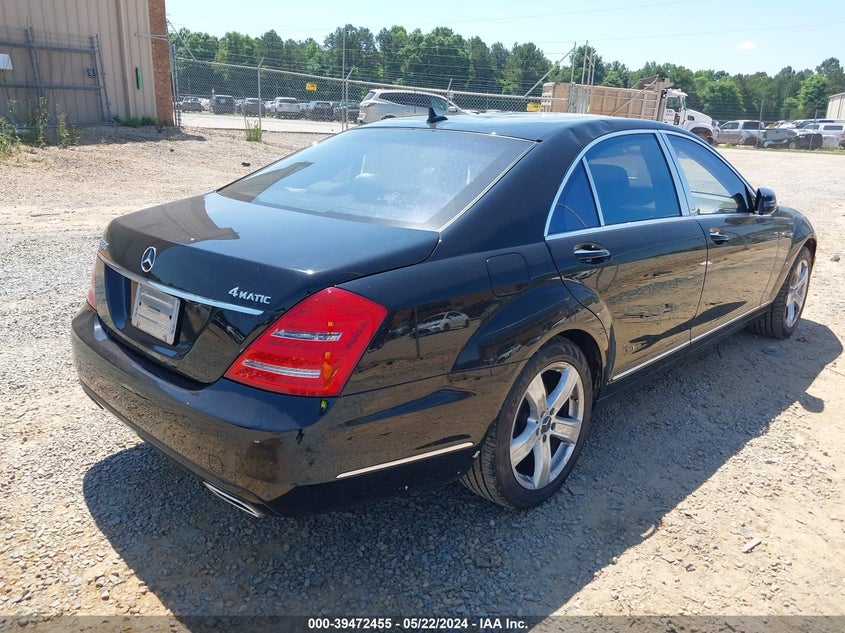 2011 Mercedes-Benz S 550 4Matic VIN: WDDNG8GB4BA364934 Lot: 39472455