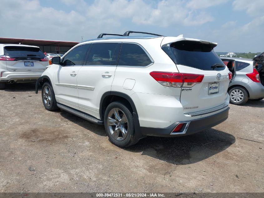 2018 Toyota Highlander Limited Platinum VIN: 5TDYZRFH7JS278029 Lot: 39472531