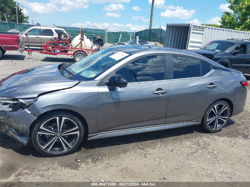 2022 Nissan Sentra Sr Xtronic Cvt VIN: 3N1AB8DV8NY206525 Lot: 39472550