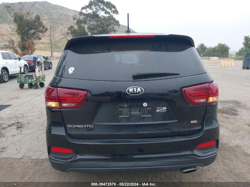 2020 Kia Sorento 2.4L Lx VIN: 5XYPG4A30LG625894 Lot: 39472578