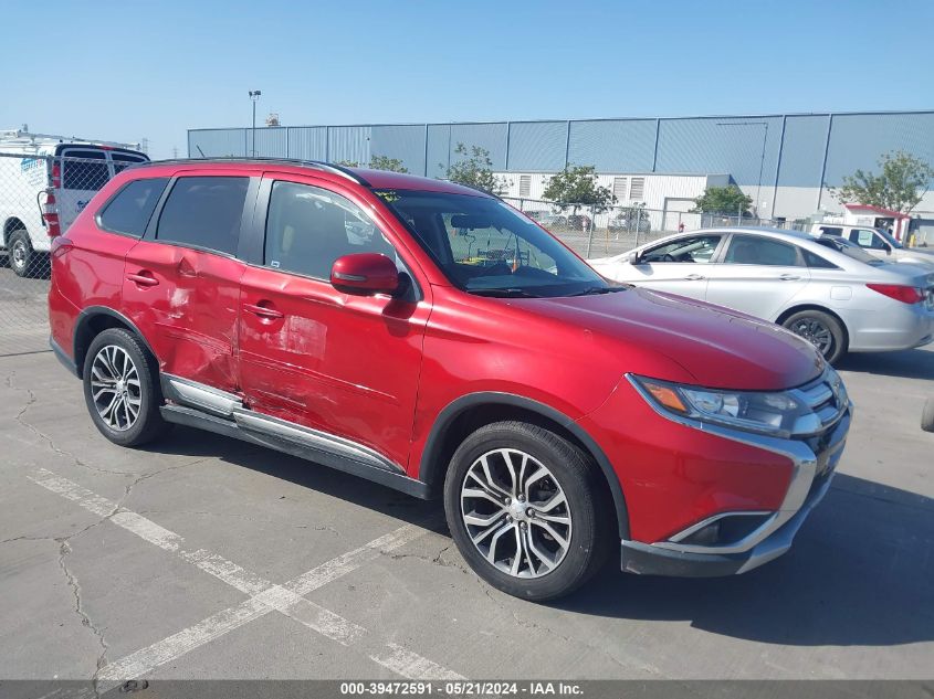 2016 Mitsubishi Outlander Se/Sel VIN: JA4AD3A33GZ022710 Lot: 39472591