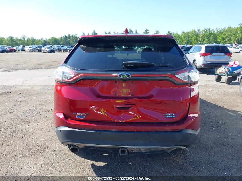 2015 Ford Edge Sel VIN: 2FMTK4J94FBB70327 Lot: 39472592