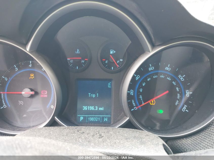 2011 Chevrolet Cruze 1Lt VIN: 1G1PF5S96B7101052 Lot: 39472595