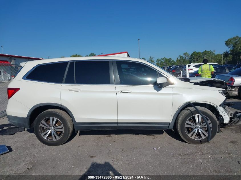 2016 Honda Pilot Ex-L VIN: 5FNYF5H51GB030683 Lot: 39472665