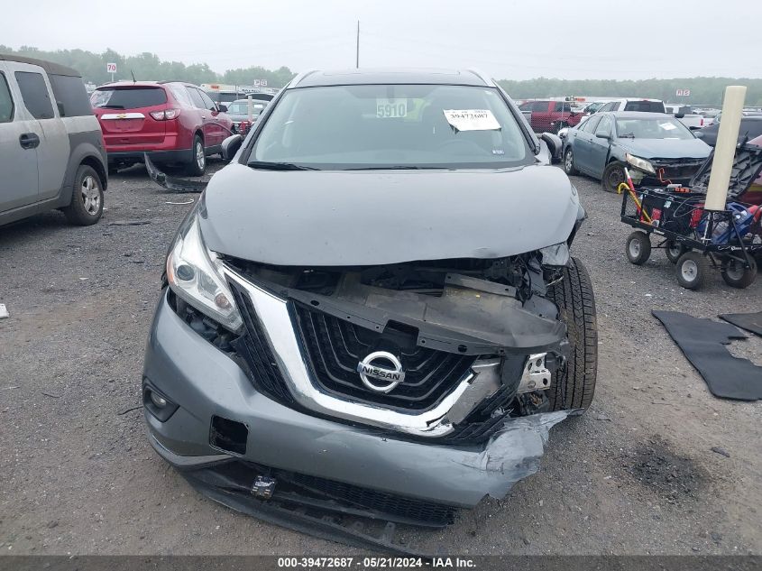 2016 Nissan Murano Sl VIN: 5N1AZ2MHXGN154679 Lot: 39472687