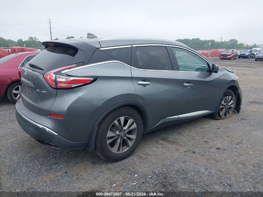 2016 Nissan Murano Sl VIN: 5N1AZ2MHXGN154679 Lot: 39472687