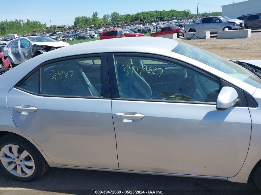 2015 Toyota Corolla Le VIN: 2T1BURHE6FC232487 Lot: 39472689