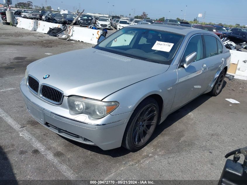 2003 BMW 745Li VIN: WBAGN63463DR14023 Lot: 39472770