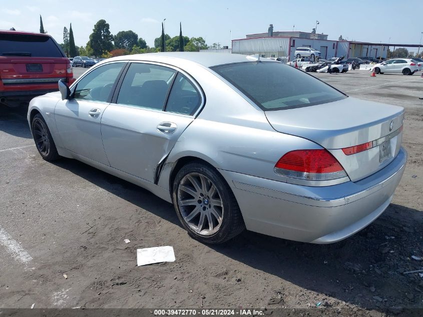 2003 BMW 745Li VIN: WBAGN63463DR14023 Lot: 39472770