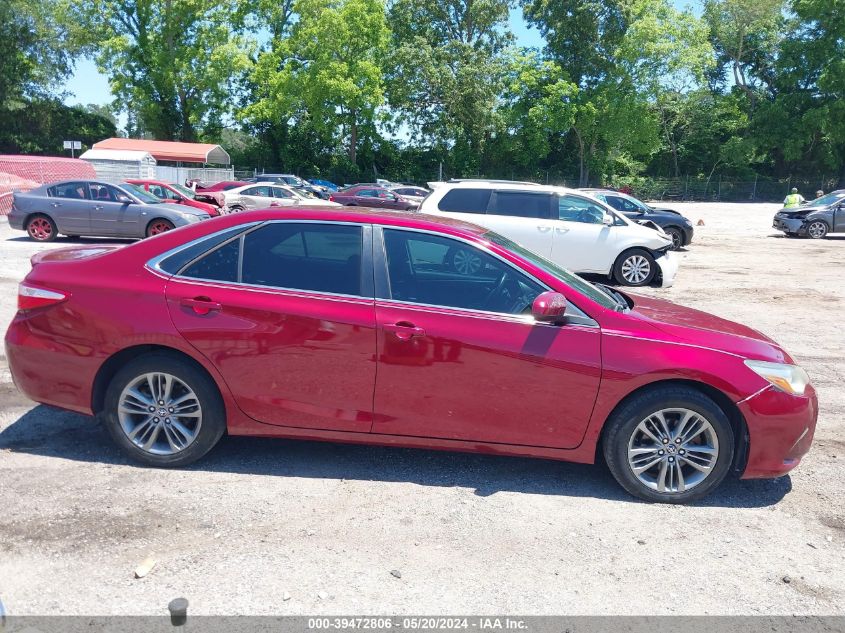 2016 Toyota Camry Se VIN: 4T1BF1FK8GU527448 Lot: 39472806