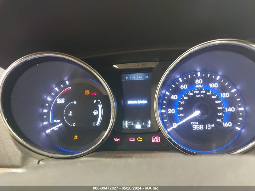 2013 Hyundai Sonata Hybrid Limited VIN: KMHEC4A4XDA068548 Lot: 39472827