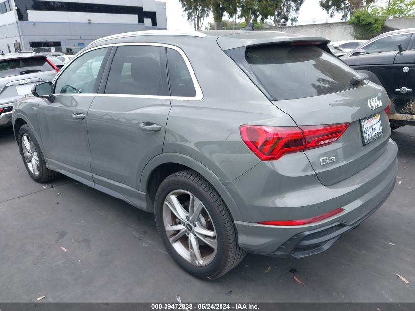 2022 Audi Q3 Premium Plus 45 Tfsi S Line Quattro Tiptronic VIN: WA1EECF33N1084546 Lot: 39472838