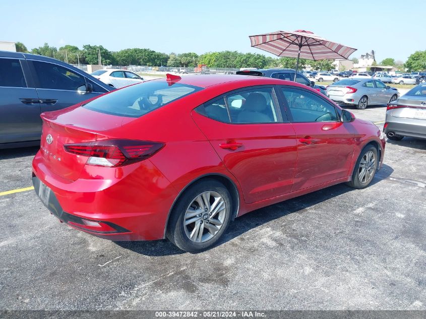 2019 Hyundai Elantra Sel VIN: 5NPD84LF5KH411031 Lot: 39472842