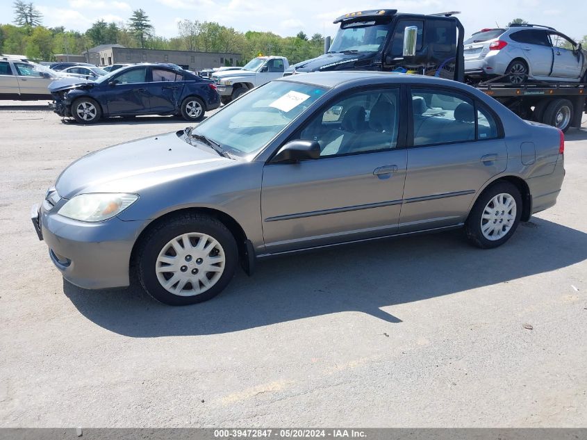 2HGES16675H526275 | 2005 HONDA CIVIC