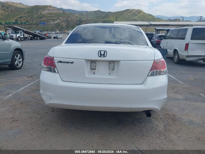 2008 Honda Accord 2.4 Lx VIN: 1HGCP26338A050632 Lot: 39472865