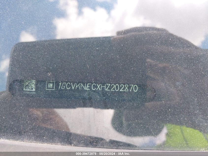 2017 Chevrolet Silverado 1500 Wt VIN: 1GCVKNECXHZ202870 Lot: 39472878