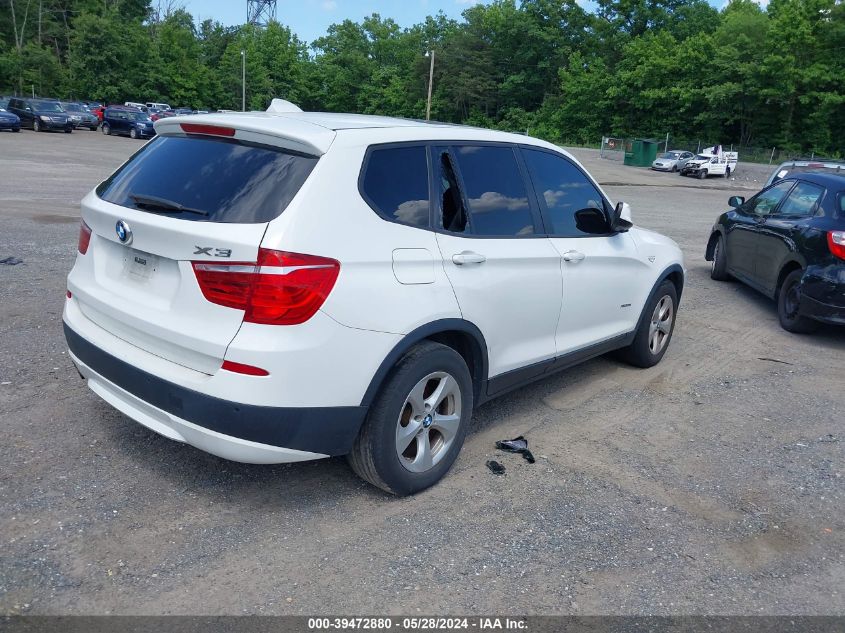 2012 BMW X3 xDrive28I VIN: 5UXWX5C56CL726506 Lot: 39472880