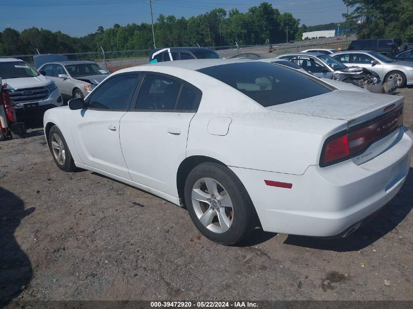 2012 Dodge Charger Se VIN: 2C3CDXBG1CH298003 Lot: 39472920