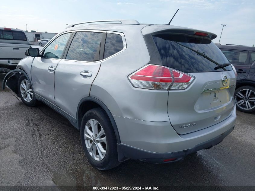 2015 Nissan Rogue Sv VIN: KNMAT2MT0FP534532 Lot: 39472923