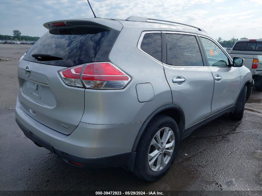 2015 Nissan Rogue Sv VIN: KNMAT2MT0FP534532 Lot: 39472923