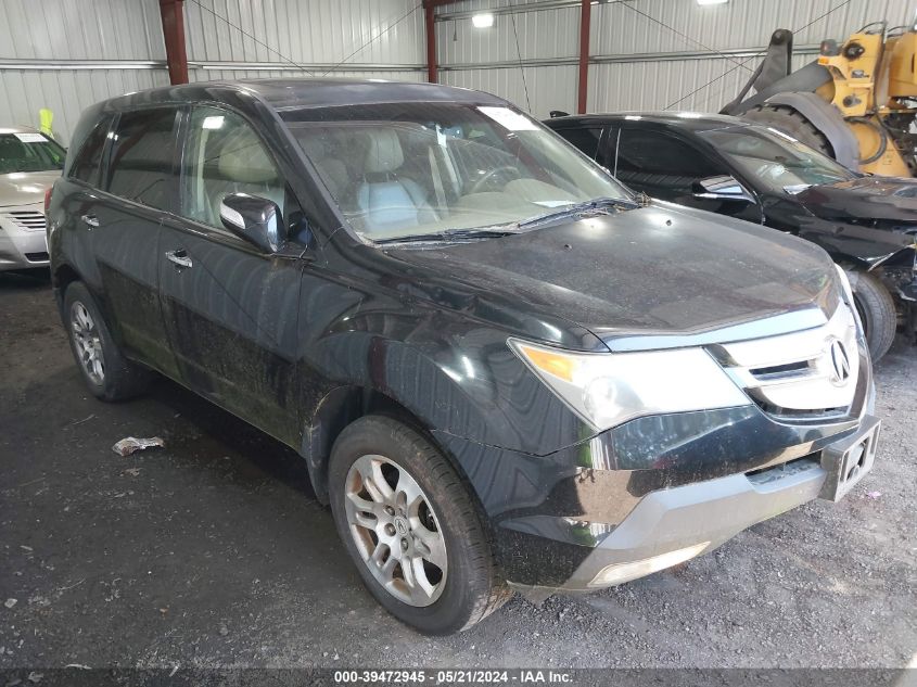 2008 Acura Mdx Technology Package VIN: 2HNYD28638H554582 Lot: 39472945