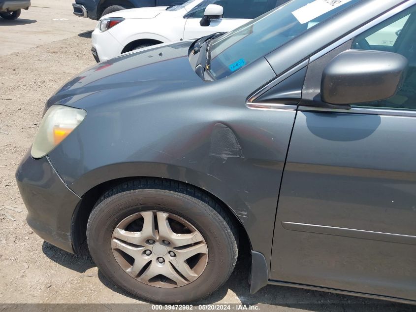 2007 Honda Odyssey Ex-L VIN: 5FNRL38727B452416 Lot: 39472982