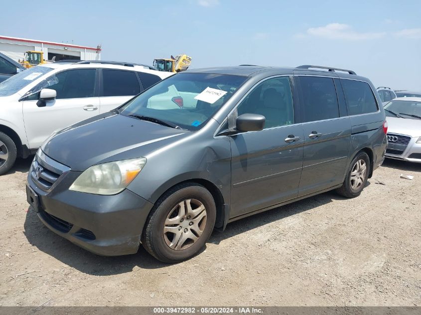 2007 Honda Odyssey Ex-L VIN: 5FNRL38727B452416 Lot: 39472982