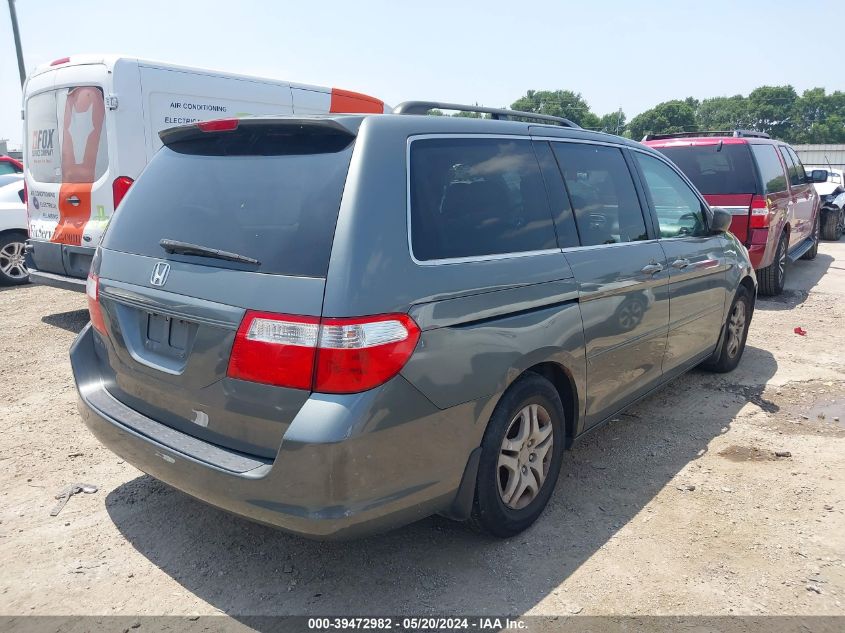 2007 Honda Odyssey Ex-L VIN: 5FNRL38727B452416 Lot: 39472982