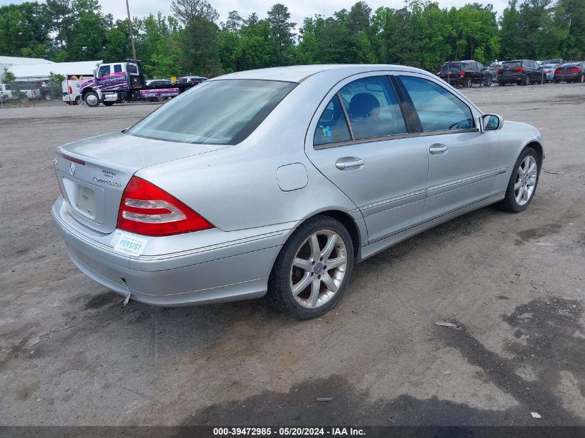 2004 Mercedes-Benz C 230 Kompressor Sport/Sport VIN: WDBRF40J14F466592 Lot: 39472985