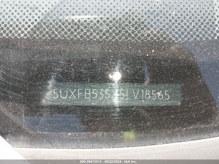 2005 BMW X5 4.4I VIN: 5UXFB535X5LV18565 Lot: 39473013