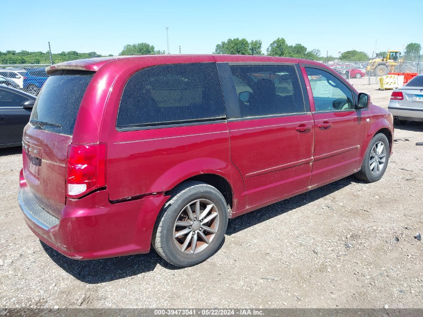 2014 Dodge Grand Caravan Se 30Th Anniversary VIN: 2C4RDGBG9ER361819 Lot: 39473041