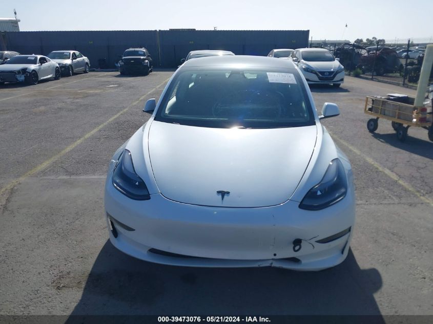 2021 Tesla Model 3 Standard Range Plus Rear-Wheel Drive VIN: 5YJ3E1EA3MF872038 Lot: 39473076