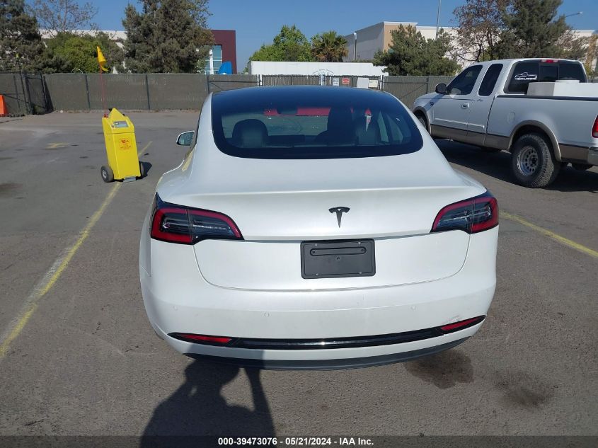 2021 Tesla Model 3 Standard Range Plus Rear-Wheel Drive VIN: 5YJ3E1EA3MF872038 Lot: 39473076