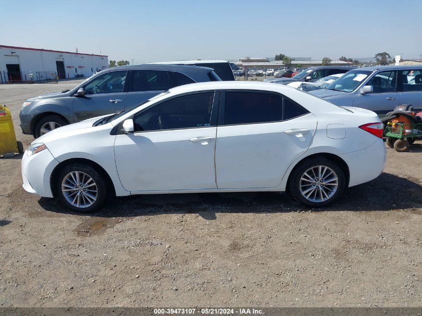 2014 Toyota Corolla Le Plus VIN: 5YFBURHE2EP046184 Lot: 39473107