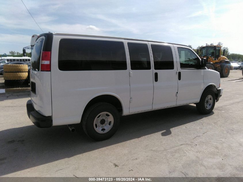 2024 Chevrolet Express Passenger Rwd 2500 Regular Wheelbase Ls VIN: 1GAWGEFP9R1177721 Lot: 39473123