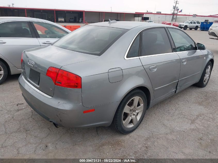 2006 Audi A4 2.0T VIN: WAUAF78E56A256453 Lot: 39473131