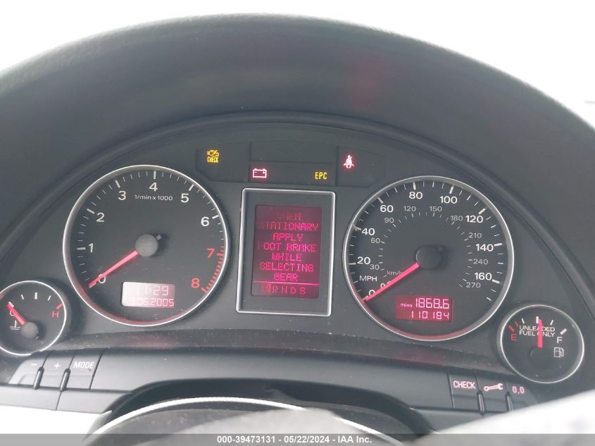 2006 Audi A4 2.0T VIN: WAUAF78E56A256453 Lot: 39473131