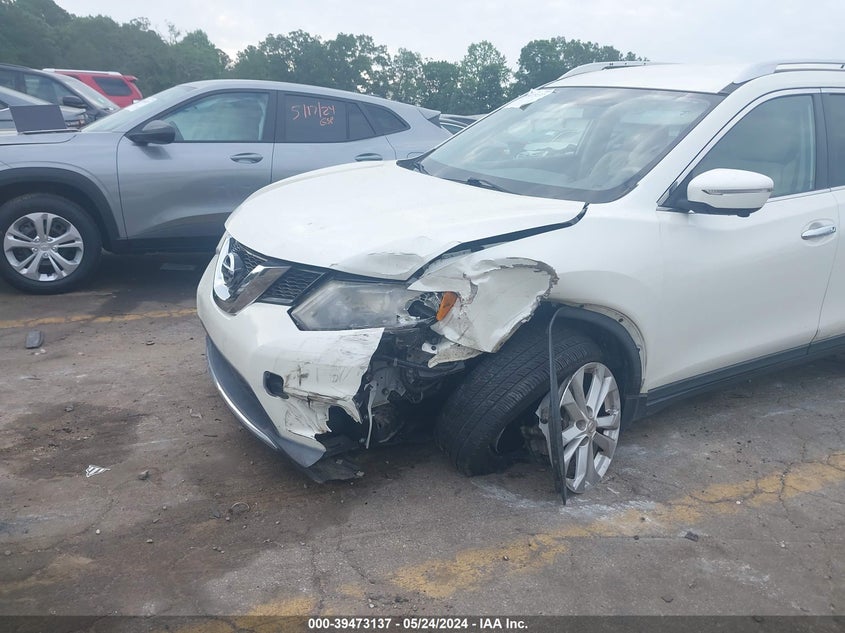 2015 Nissan Rogue Sv VIN: KNMAT2MT4FP592630 Lot: 39473137