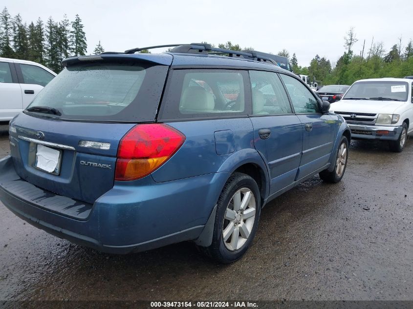 2006 Subaru Outback 2.5I VIN: 4S4BP61C967354014 Lot: 39473154